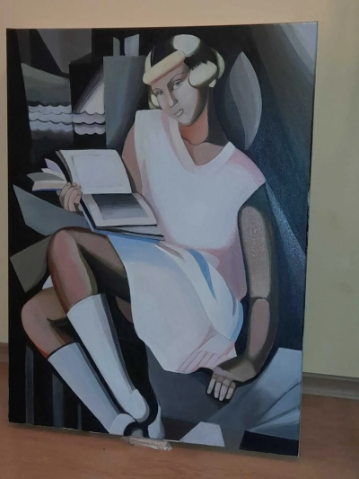 Tamara Łempicka - Gizette 60 na 80 cm obraz