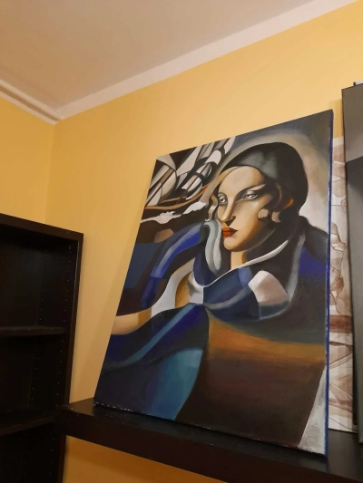 obraz Tamara Łempicka kobieta z łódkami