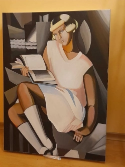 Tamara Łempicka - Gizette 60 na 80 cm obraz