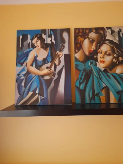 Sprzedam obraz Tamara Łempicka Kobieta z tamburynem
