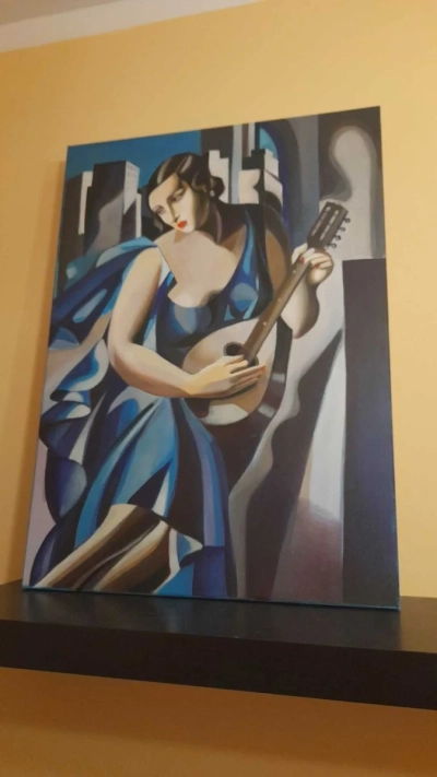 Sprzedam obraz Tamara Łempicka Kobieta z tamburynem
