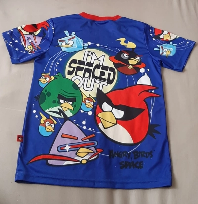 Bluzka koszulka T-shirt chłopięca krótki rękaw 134-140 Angry Birds 