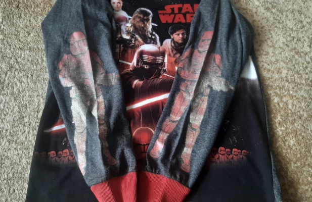 Koszulka piżamowa chłopięca długi rękaw 128 Star Wars 