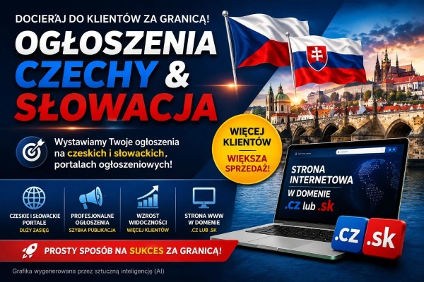 Czechy i Słowacja - dodawanie ogłoszeń na wielu portalach