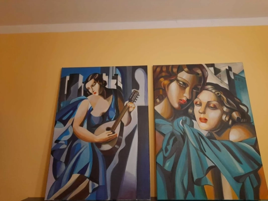 Sprzedam obraz Tamara Łempicka Kobieta z tamburynem