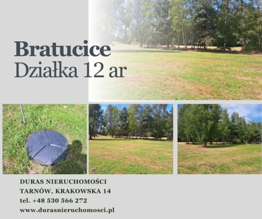 Bratucice gm. Rzezawa działka budowlana 12 ar