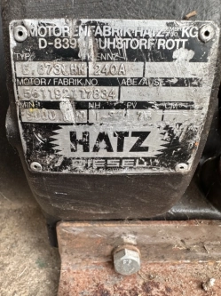 Silnik Hatz do zagęszczarki.