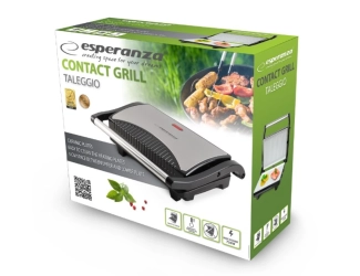 Tradycyjny grill elektryczny Esperanza EKG006 srebrny/szary 750 W