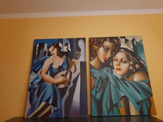 Sprzedam obraz Tamara Łempicka Kobieta z tamburynem