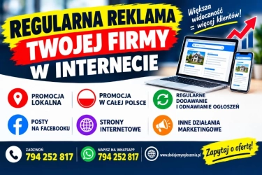 REGULARNA REKLAMA TWOJEJ FIRMY W INTERNECIE