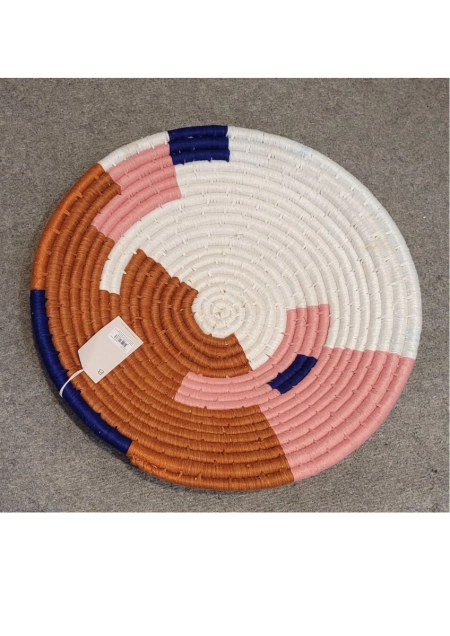 Broste Copenhagen Ręcznie robiona dekoracja ścienna Flett Ø 42 x wys. 8 cm