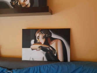 obraz spiąca tamara Łempicka