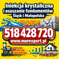 Osuszanie i izolowanie fundamentów - iniekcja krystaliczna i podcinanie ścian Śląsk, Małopolska