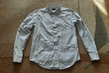 Koszula męska slim fit długi rękaw paseczki L Zara Man