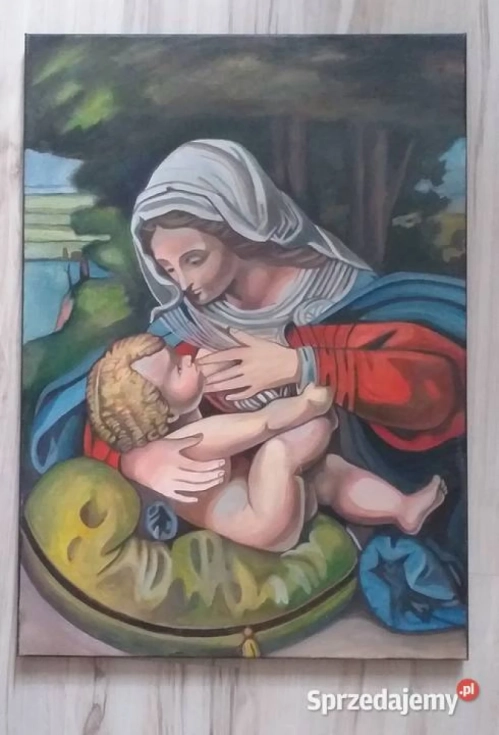 Sprzedam obraz Matka boska karmiąca