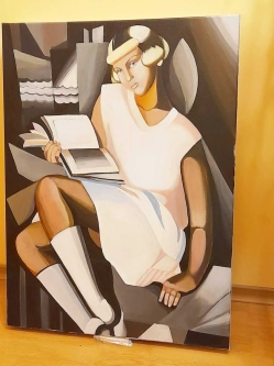 Tamara Łempicka - Gizette 60 na 80 cm obraz