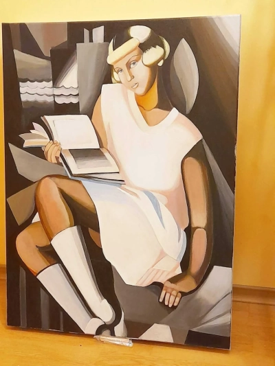 Tamara Łempicka - Gizette 60 na 80 cm obraz