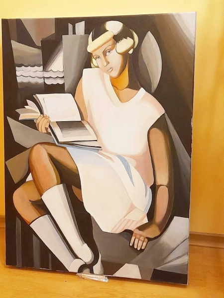 Tamara Łempicka - Gizette 60 na 80 cm obraz