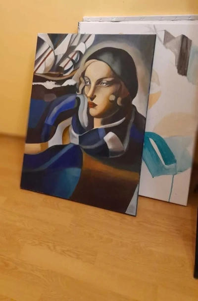 obraz Tamara Łempicka kobieta z łódkami