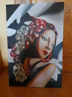 Obraz Kobieta z winogronami Tamara Łempicka