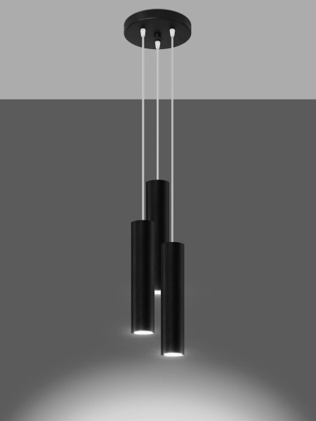 Lampa wisząca SOLLUX LIGHTING Castro 3 -punkty światła GU10