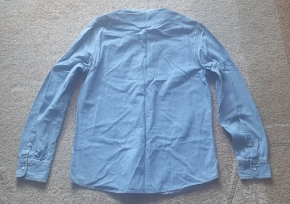 Koszula męska długi rękaw typu dżinsowa slim fit M Cropp