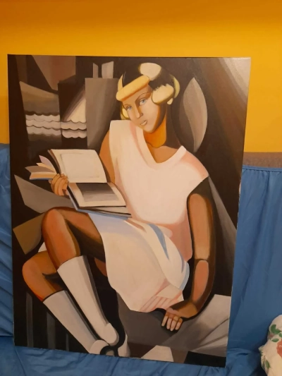 Tamara Łempicka - Gizette 60 na 80 cm obraz