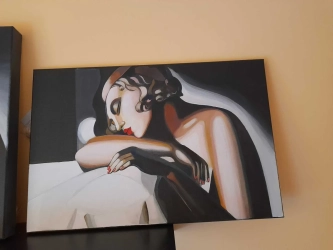 obraz spiąca tamara Łempicka