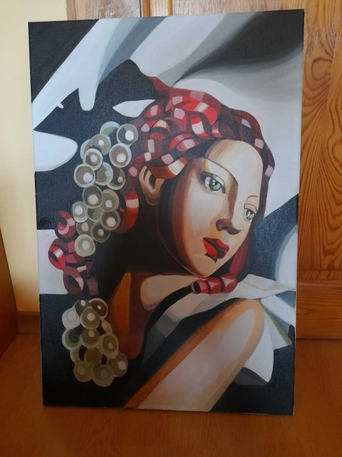 Obraz Kobieta z winogronami Tamara Łempicka