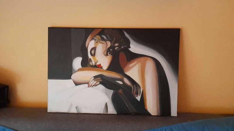 obraz spiąca tamara Łempicka