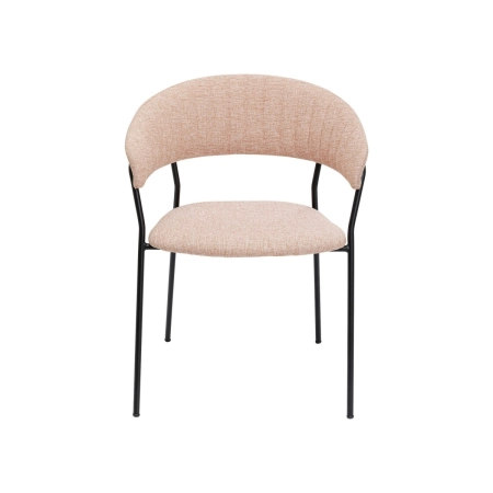 Krzesło Kare Design tkanina odcienie różu 2 szt.