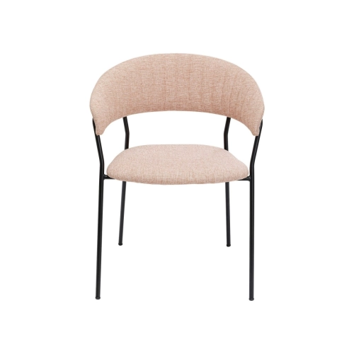Krzesło Kare Design tkanina odcienie różu 2 szt.