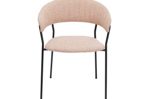 Krzesło Kare Design tkanina odcienie różu 2 szt.