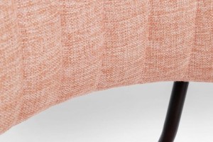 Krzesło Kare Design tkanina odcienie różu 2 szt.