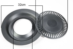 NIEPRZYWIERAJĄCA PATELNIA GRILLOWA DO UŻYTKU NA PŁYCIE KUCHENNEJ