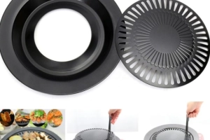 NIEPRZYWIERAJĄCA PATELNIA GRILLOWA DO UŻYTKU NA PŁYCIE KUCHENNEJ