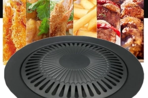 NIEPRZYWIERAJĄCA PATELNIA GRILLOWA DO UŻYTKU NA PŁYCIE KUCHENNEJ