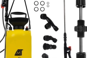 Opryskiwacz ciśnieniowy 5L - zestaw dysz OPRYSKIWACZ 5L Z TELESKOPOWĄ LANCĄ