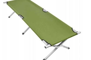 ŁÓŻKO TURYSTYCZNE SKŁADANE Z POKROWCEM ZIELONE