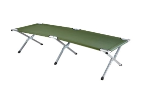 ŁÓŻKO TURYSTYCZNE SKŁADANE Z POKROWCEM ZIELONE