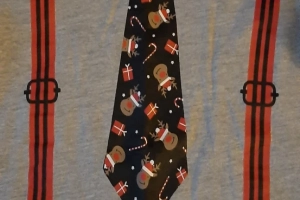 Bluzka koszulka chłopięca długi rękaw świąteczne 122-128 