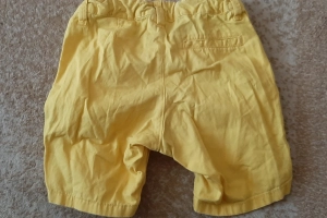 Spodenki chłopięce krótkie żółte 86-92