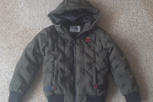 Kurtka zimowa chłopięca bomberka 122-128 F26