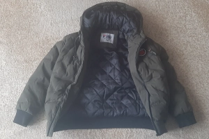 Kurtka zimowa chłopięca bomberka 122-128 F26