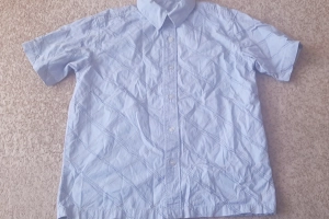 Koszula chłopięca krótki rękaw kratka 128-134 George