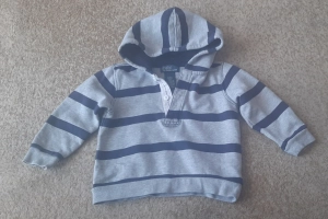 Bluza dresowa chłopięca paski kaptur 92 Ralph Lauren 