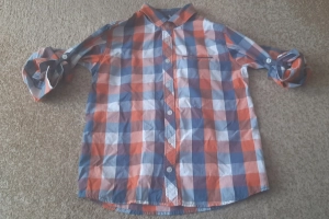 Koszula chłopięca długi rękaw kratka 140 Lincoln & Sharks 