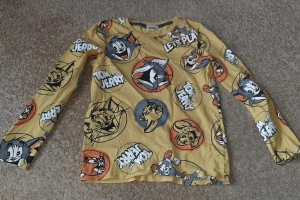 Bluzka koszulka chłopięca długi rękaw 134 Tom&Jerry 