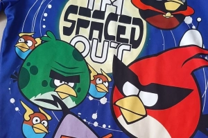 Bluzka koszulka T-shirt chłopięca krótki rękaw 134-140 Angry Birds 