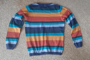 Sweter chłopięcy paski 134 John Lewis 